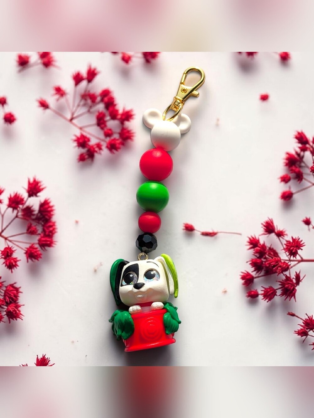 Handmade Patch Bag Charm/ Keychain